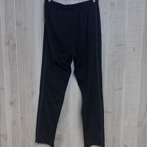 Adidas Training Track Pants Mens Large Black Primegreen Zip Ankle EUC